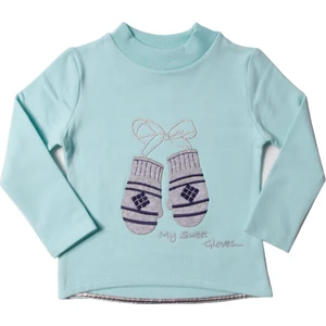 Kız Çocuk Sweatshirt Eldiven Nakışlı - 1 Yaş - 86Cm Boy