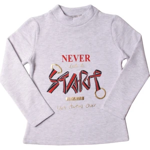 Kız Çocuk Sweatshirt Start Varak Baskılı - 5 Yaş - 110Cm Boy