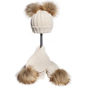 Baby Dora Triko Atkı & Bere Takım