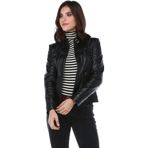 Yb-2028 Hakiki Kuzu Derisi Kadın Mont