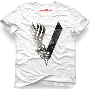 Vikings Ragnar Beyaz Erkek T-Shirt