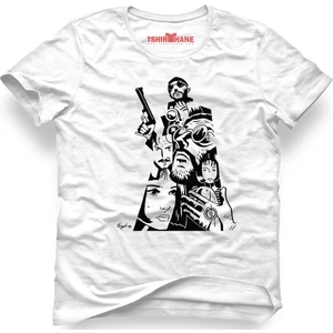 Leon & Mathilda The Professional Sevginin Gücü Kolaj Beyaz Erkek T-Shirt