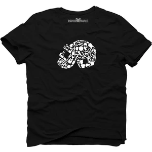 Pubg Kask Level 3 Helmet Siyah Erkek T-Shirt