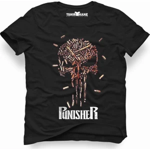 Punisher Siyah Erkek T-Shirt