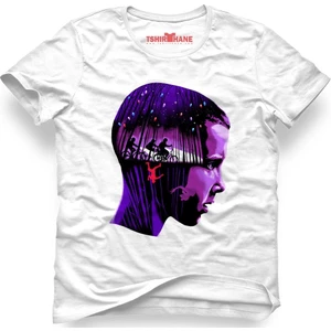 Stranger Things 11 Eleven Millie Brown Beyaz Erkek T-Shirt