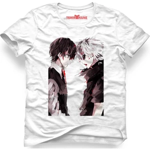 Naruto Kakashi Manga Anime Beyaz Erkek T-Shirt