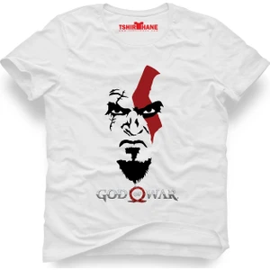 God Of War Beyaz Erkek T-Shirt