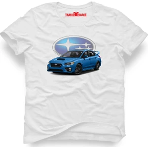 Subaru Beyaz Erkek T-Shirt