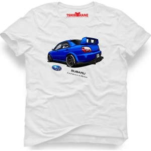 Subaru Beyaz Erkek T-Shirt