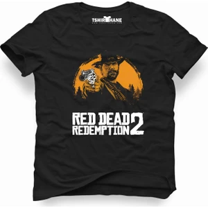 Red Dead Redemption 2 Siyah Erkek T-Shirt