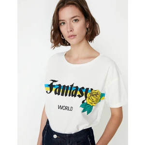 Kadın Yazılı Baskılı T-Shirt