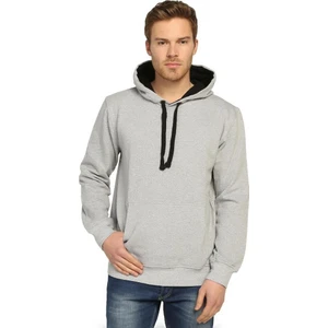 Bant Giyim Gri Kapüşonlu Erkek Sweatshirt Hoodie