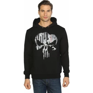 Bant Giyim The Punisher Siyah Kapüşonlu Erkek Sweatshirt
