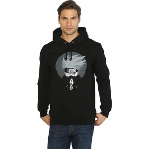 Bant Giyim Naruto Kakashi Siyah Kapüşonlu Erkek Sweatshirt