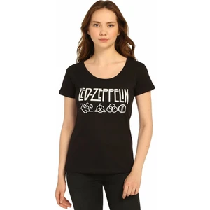 Bant Giyim Led Zeppelin Siyah Kadın T-Shirt