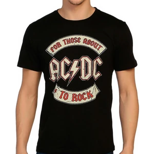 Bant Giyim Ac/Dc Siyah Erkek T-Shirt