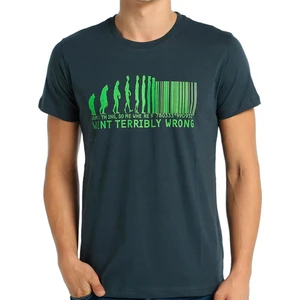 Bant Giyim Barcode Füme Erkek T-Shirt