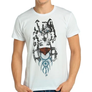 Bant Giyim Wolf Girl Dreamcatcher Beyaz Erkek T-Shirt