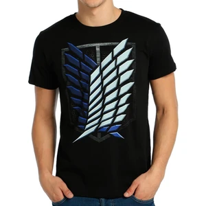 Bant Giyim Attack On Titan Siyah Erkek T-Shirt