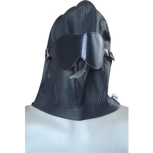 9009 Parlak Lak Deri Fetish Sm Maske