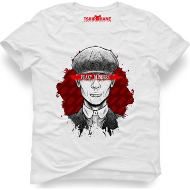 Tshirthane Peaky Blinders Tommy Shelby Beyaz Erkek