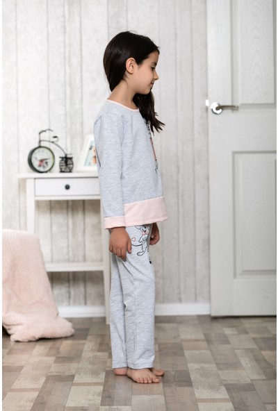Lingabooms Patlamış Mısır 2'li Çocuk Pijama Takım LB3009