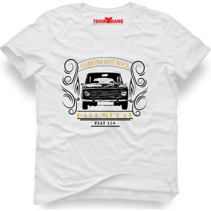 Turkish Hotrock Murat 124 Beyaz Erkek T-Shirt