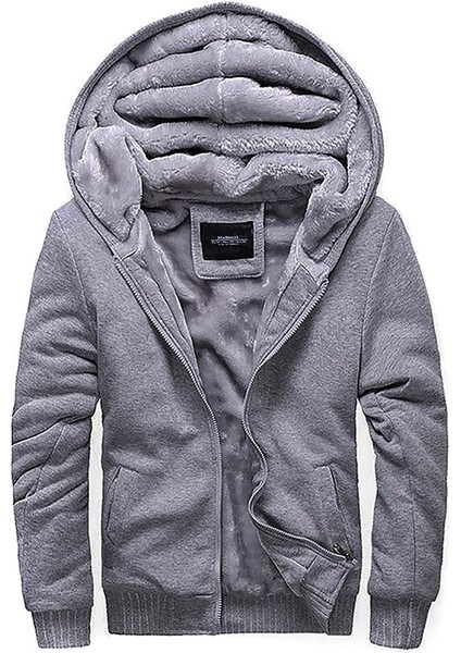 İçi Kürklü Gri Hırka 22377