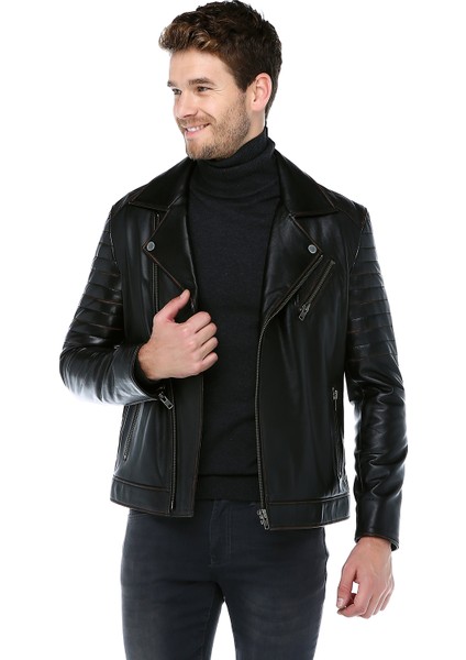E-1065 Silme Deri Erkek Mont fiyatları