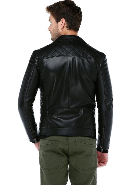 E-1065 Deri Erkek Mont