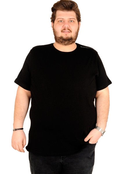 T-Shirt Super Bisiklet Yaka 18149 Siyah
