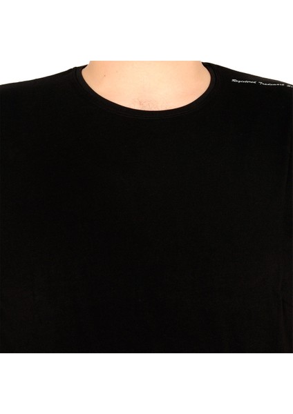 T-Shirt Super Bisiklet Yaka 18149 Siyah