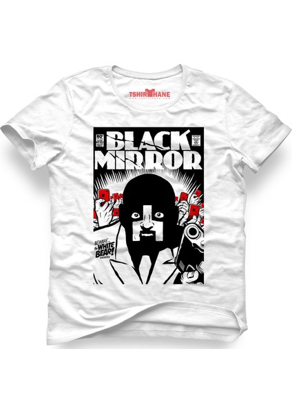 Black Mirror White Bear Beyaz Erkek T-Shirt