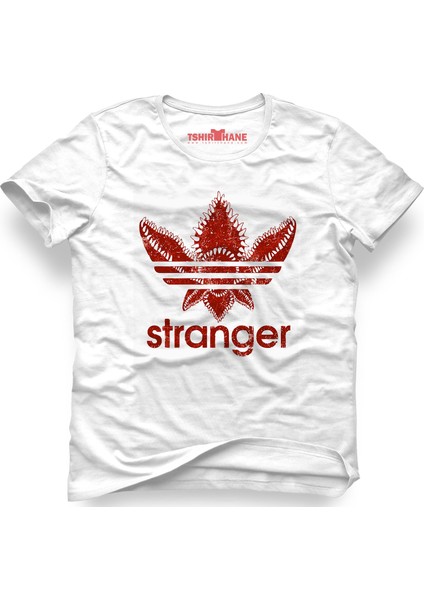 Stranger Things Beyaz Erkek T-Shirt