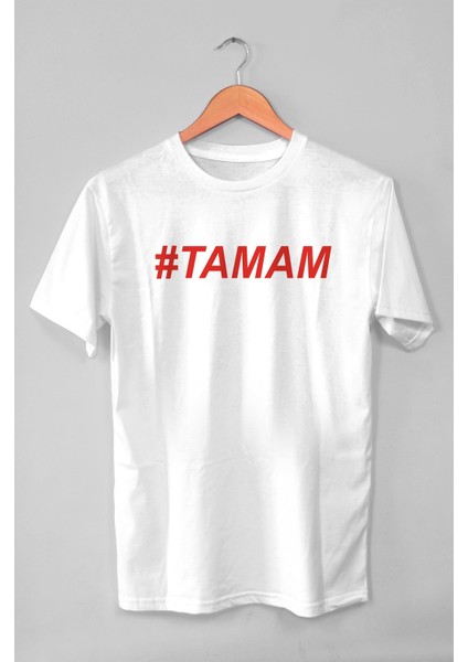 Tamam #Tamam Beyaz Erkek T-Shirt