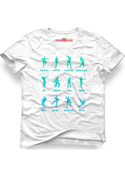 Fortnıte Dans Beyaz Erkek T-Shirt
