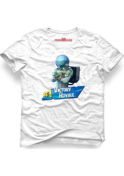 Fortnite Leviathan Victory Royale Beyaz Erkek T-Shirt