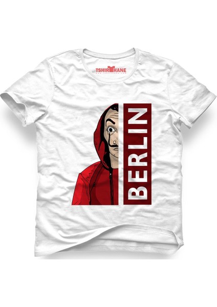 La Case De Papel Berlin Beyaz Erkek T-Shirt