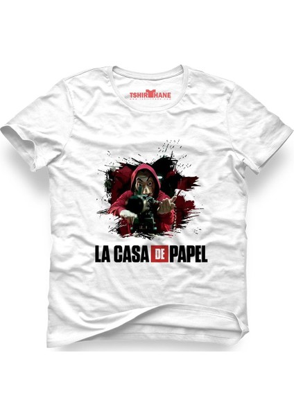 La Case De Papel Dali El Profesor Beyaz Erkek T-Shirt