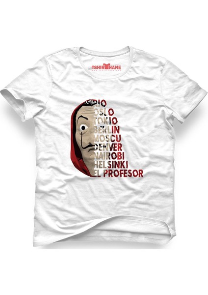 La Case De Papel Nombres De Papel Beyaz Erkek T-Shirt