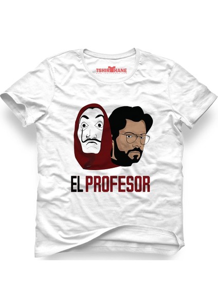 La Case De Papel Salvador Dali Beyaz Erkek T-Shirt