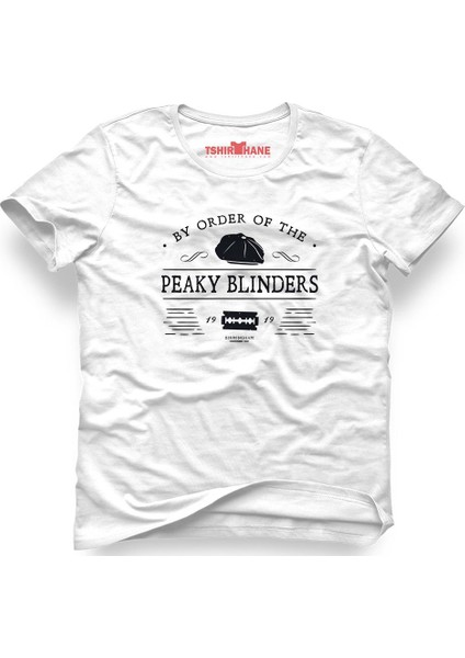Peaky Blinders Tommy Shelby Birmingham Beyaz Erkek T-Shirt