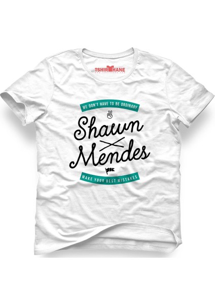 Shawn Mendes Best Mistakes Beyaz Erkek T-Shirt