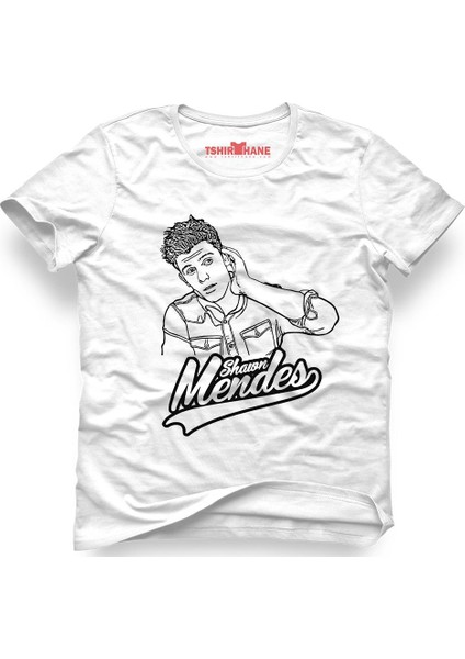 Shawn Mendes Hair Beyaz Erkek T-Shirt