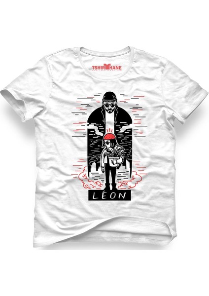 Leon & Mathilda The Professional Red Head Dog Sevginin Gücü Beyaz Erkek T-Shirt