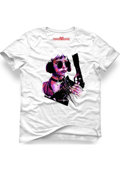 Mathilda & Leon Sevginin Gücü The Professional Beyaz Erkek T-Shirt