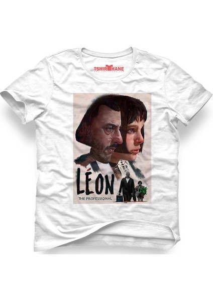 Mathilda Sevginin Gücü Leon The Professional Beyaz Erkek T-Shirt