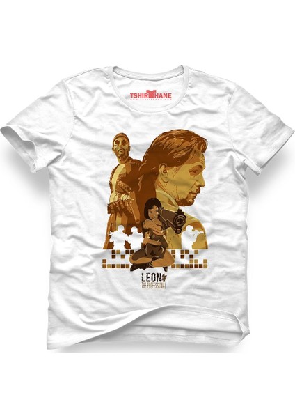 The Professional Leon Mathilda Sevginin Gücü Beyaz Erkek T-Shirt