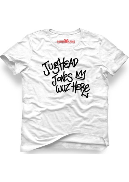 Riverdale Jughead Jones Was Here Beyaz Erkek T-Shirt