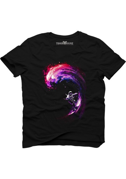 Galaxy Galaksi Siyah Erkek T-Shirt